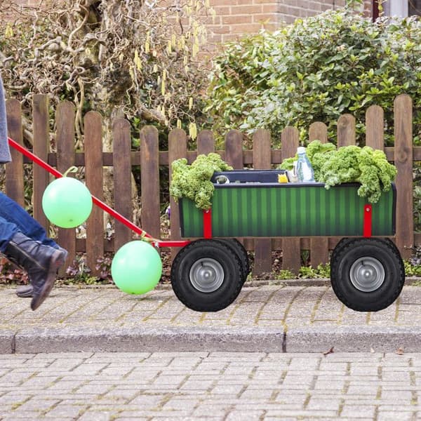 Relaxdays Handtruckhjul gummibelagt 200 kg, reservhjul, gummi axel 4.80 4.00-8, svart