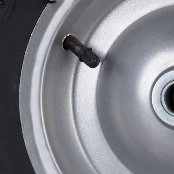 Relaxdays Handtruckhjul gummibelagt 200 kg, reservhjul, gummi axel 4.80 4.00-8, svart