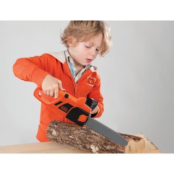 Black and Decker - Smoby - Elektronisk motorsåg - låtsaslek - 3 batterier medföljer