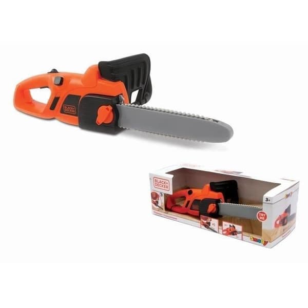 Black and Decker - Smoby - Elektronisk motorsåg - låtsaslek - 3 batterier medföljer