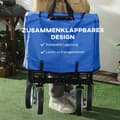 Miniatyrbild 4 av 9: Hopfällbar Handvagn, 93x49x75-100 cm, Mörkblå