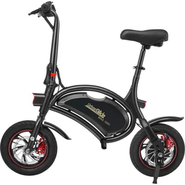 Elektrisk balanscykel - URBANGLIDE - BIKE 120S - 350 W - 12'' - Vuxen - Fällbar - Svart