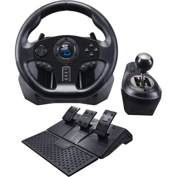 Superdrive - GS850-X Racing Wheel med manuell växling, 3 pedaler och växlingspaddlar för Xbox