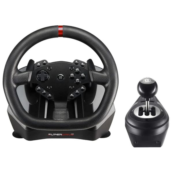 Subsonic SA5659 Gaming Controller Black USB Steering wheel + Pedals Digital PlayStation 4, Xbox One, Xbox One S, Xbox One X, Xbox Series S, Xbox Serie