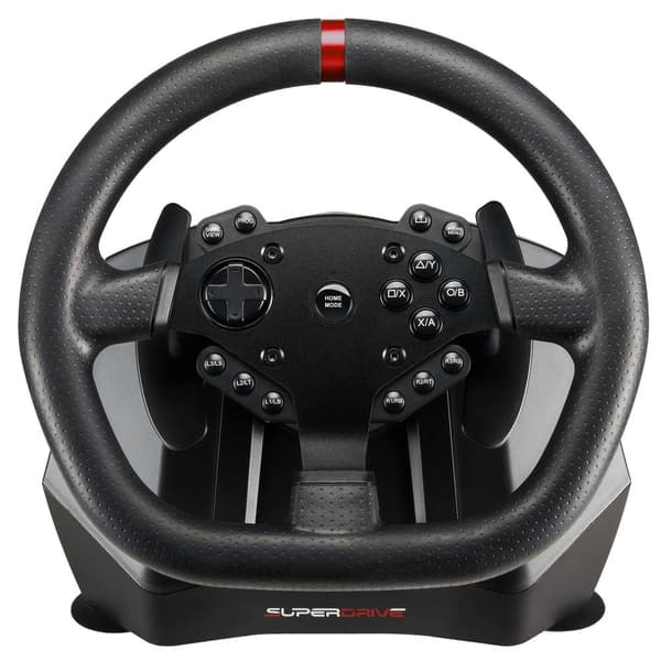 Subsonic SA5659 Gaming Controller Black USB Steering wheel + Pedals Digital PlayStation 4, Xbox One, Xbox One S, Xbox One X, Xbox Series S, Xbox Serie