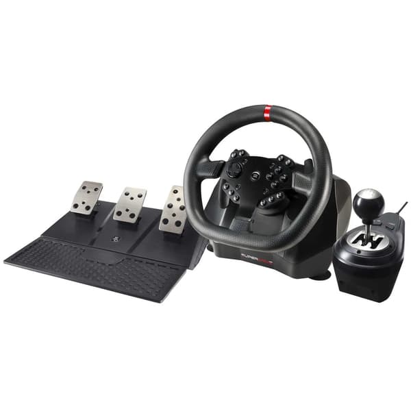 Subsonic SA5659 Gaming Controller Black USB Steering wheel + Pedals Digital PlayStation 4, Xbox One, Xbox One S, Xbox One X, Xbox Series S, Xbox Serie