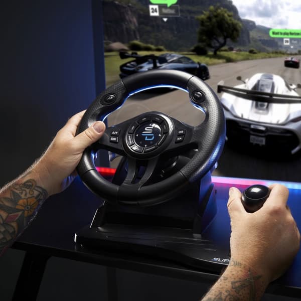 Subsonic SA5596-NG Gaming Controller Black USB Steering wheel + Pedals PC, PlayStation 4, Xbox One, Xbox Series X