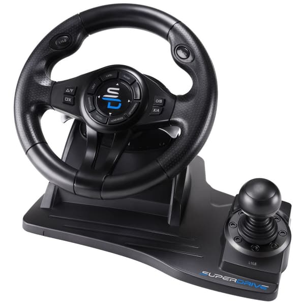 Subsonic SA5596-NG Gaming Controller Black USB Steering wheel + Pedals PC, PlayStation 4, Xbox One, Xbox Series X