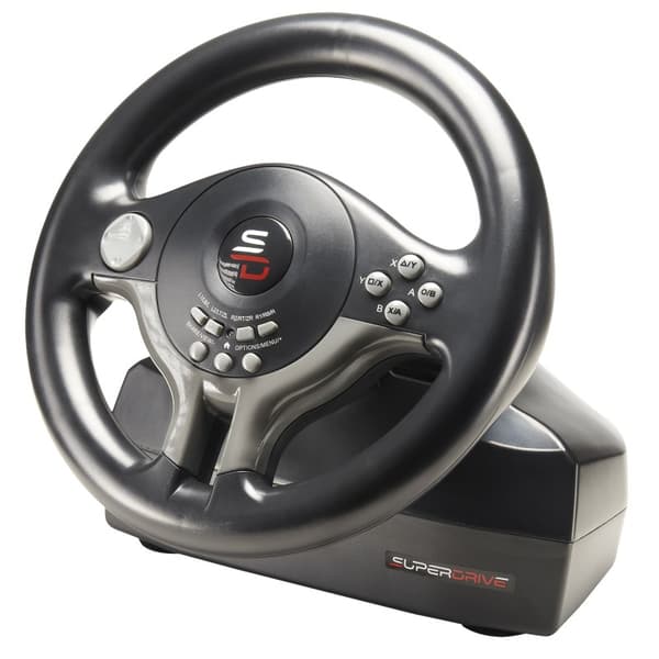 SUPERDRIVE Sada volantu a pedálů SV250/ PS3/ PS4/ Xbox One/ Nintendo Switch/ PC