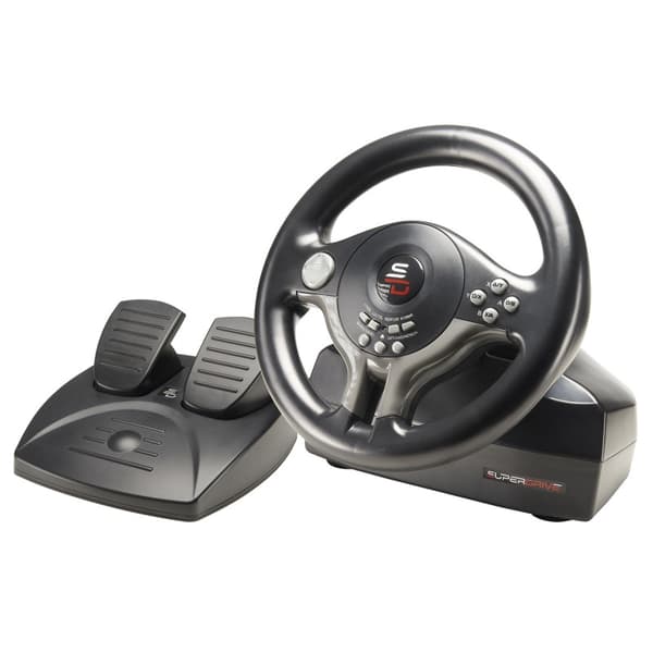 SUPERDRIVE Sada volantu a pedálů SV250/ PS3/ PS4/ Xbox One/ Nintendo Switch/ PC