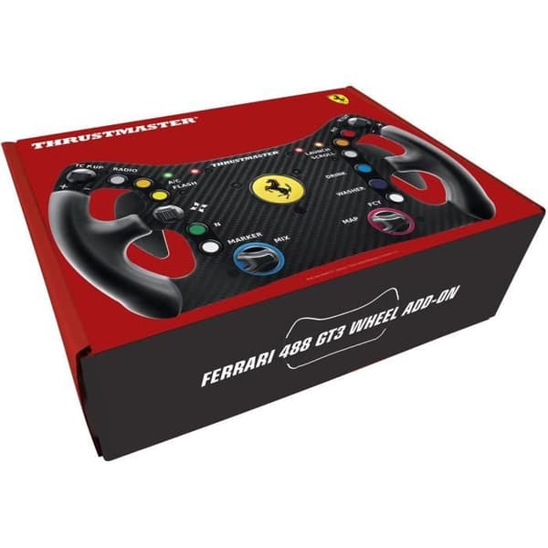 Ratt - THRUSMASTER - Ferrari 488 GT3 Wheel Add-On - Svart och Röd