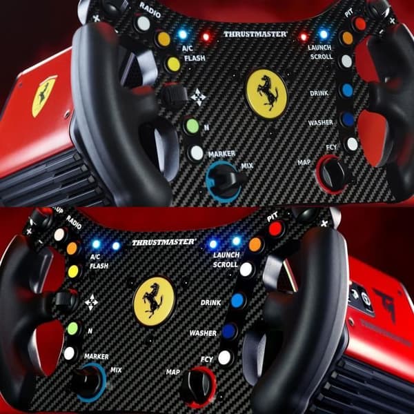 Ratt - THRUSMASTER - Ferrari 488 GT3 Wheel Add-On - Svart och Röd