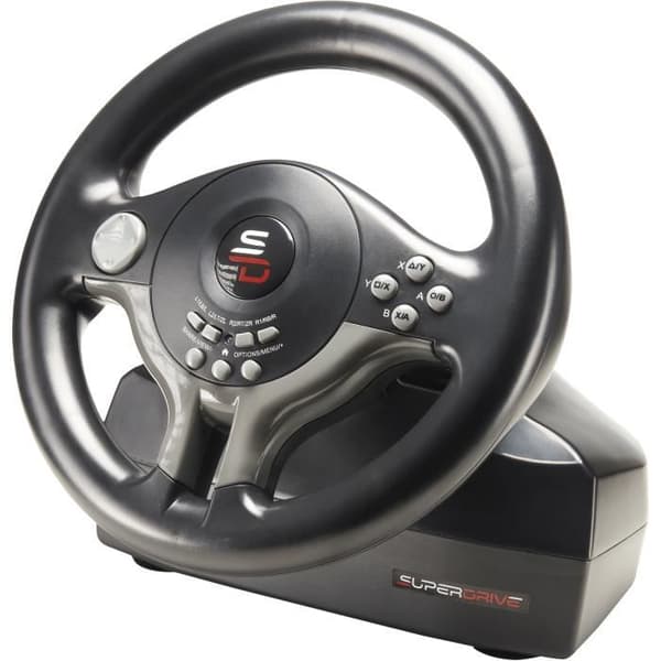 Volant Gaming - SUBSONIC - Superdrive SV250 - Switch, Xbox, PS3, PS4 och PC - Svart