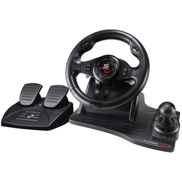 Volant Gaming - SUBSONIC - Superdrive GS550 - Inbyggd växelspak - Switch, Xbox, PS3, PS4 och PC - Svart