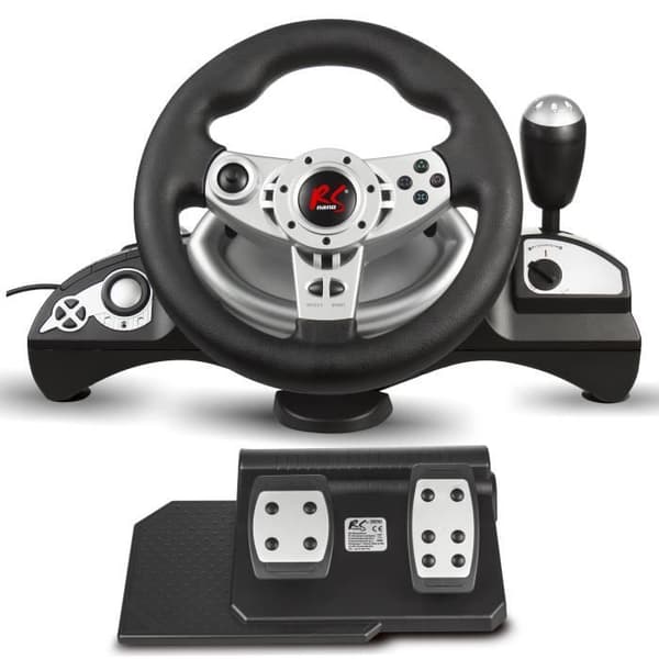 NanoRS RS700 Gaming Racing Wheel med 8in1-pedal