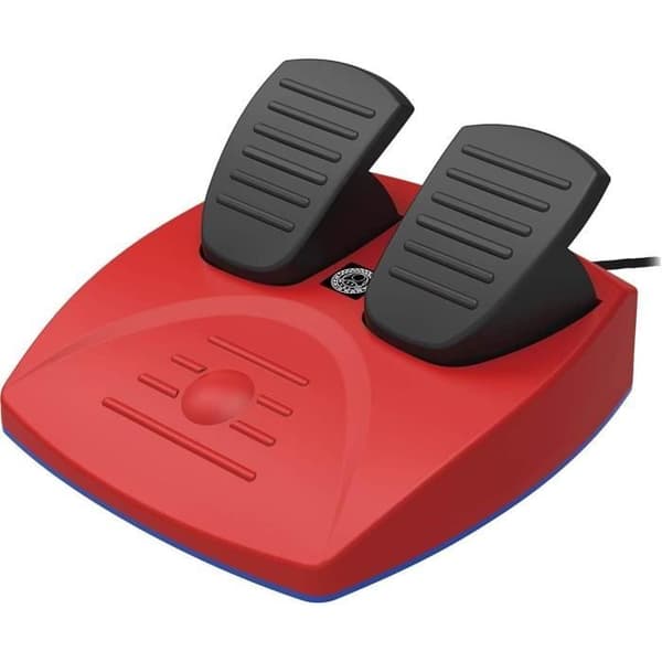 Hori - Volant för racingspel Wheel Pro Mini Mario Kart med pedaler för Nintendo Switch - Röd och blå