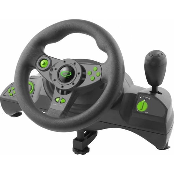 Ensemble med flygning och pedaler - Esperanza - NITRO - Trådbunden - PC och PS3 - Svart