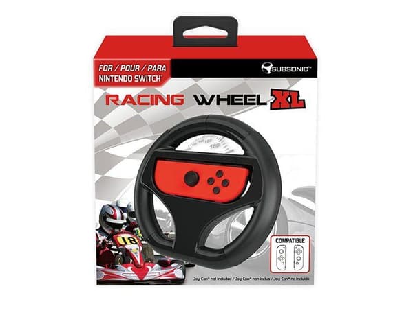 Subsonic - Racing Wheel storlek XL extremt bekväm för Joy-Con-kontroller på Nintendo Switch-konsolen