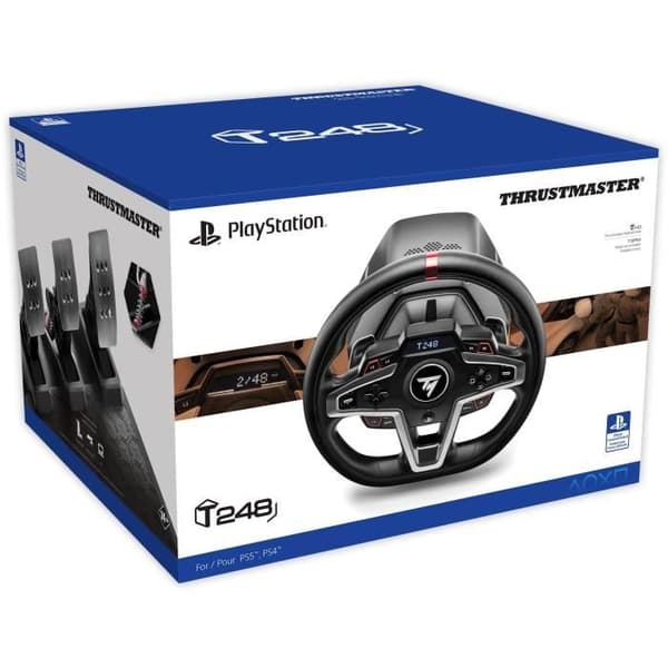 THRUSTMASTER T248 Racinghjul och magnetpedaler, PS5, PS4, PC