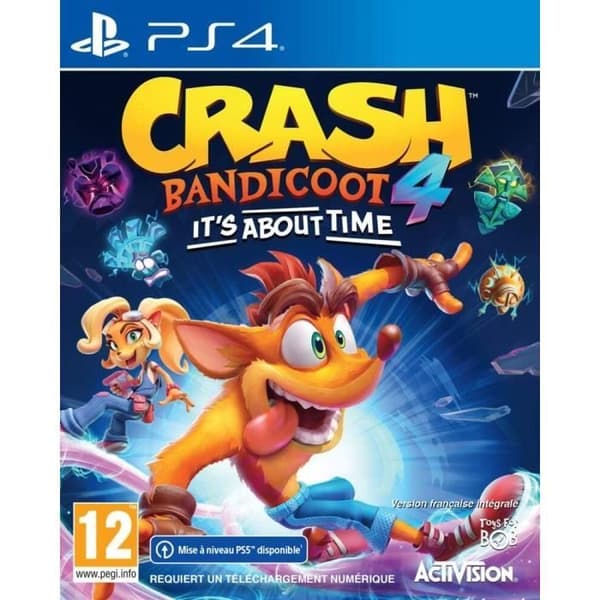 FLYGANDE VIDEOSPEL Crash Bandicoot 4: It's About Time (PS4) 162- USED