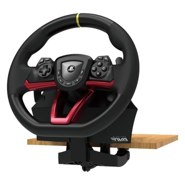 Racing Wheel - HORI - Apex - Trådlös - Kompatibel med PS5/PS4/PC - Svart och röd