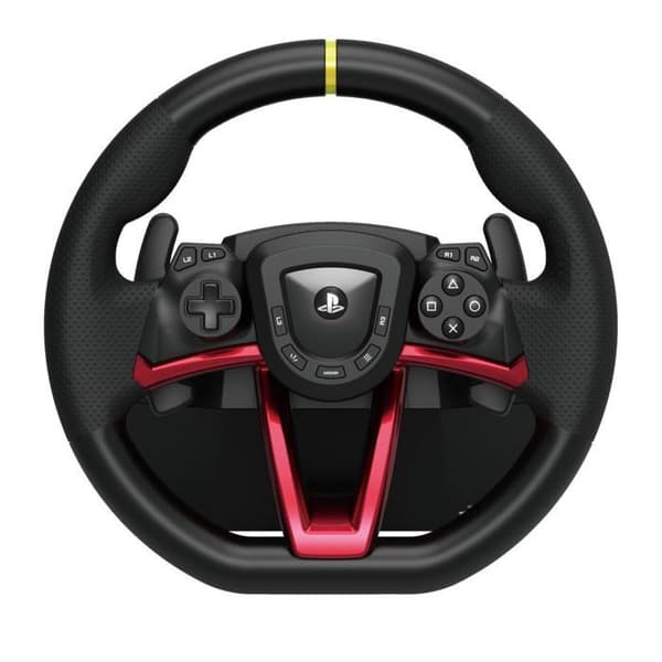 Racing Wheel - HORI - Apex - Trådlös - Kompatibel med PS5/PS4/PC - Svart och röd