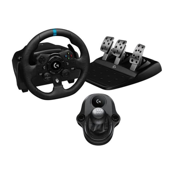 Ensemble Logitech G923 SE Racing ratts och G923 pedaler för Xbox Series XS, Xbox One och PC + växelspak Driv