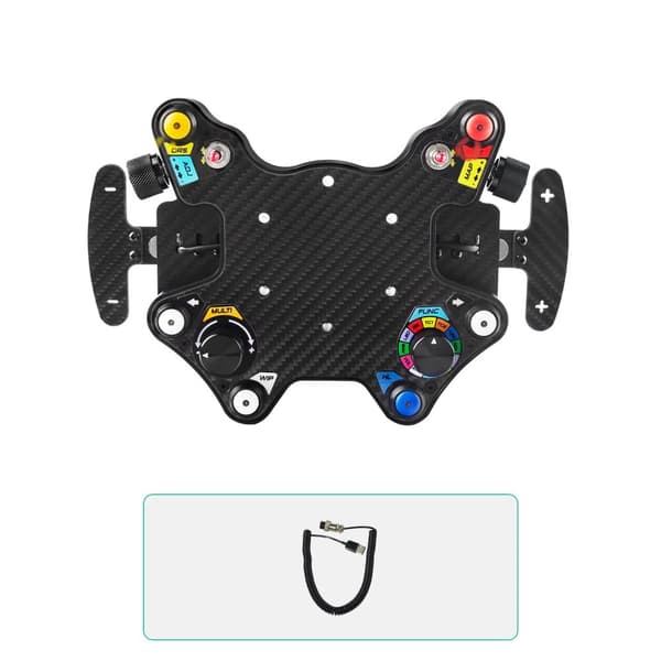 Simracing Ratthjul, 40 Ingångar, LED-knappar,Kolfiber B1