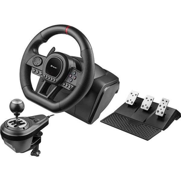 Games Steering Wheel Tracer Rattset, växellåda, pedaler, för PC PS3 PS4 Xbox One Xbox360 Switch, Simracer