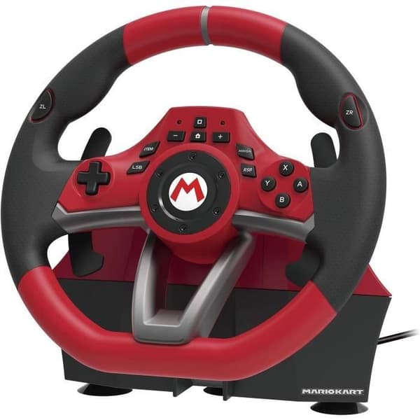 Mario Kart Racing Wheel Pro Deluxe - HORI - Nintendo Switch, PC - Pedaler - Röd