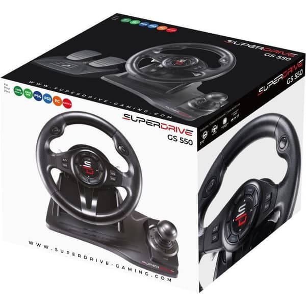 Racing ratt - SUPERDRIVE - GS550 - Med pedal - Växelspak - Vibrationer - Multi-plattformar