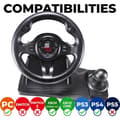 Miniatyrbild 2 av 6: Racing ratt - SUPERDRIVE - GS550 - Med pedal - Växelspak - Vibrationer - Multi-plattformar