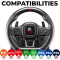Miniatyrbild 2 av 6: Racing ratt - SUPERDRIVE - GS650-X - Manuell växelspak - 3 pedaler - Paddle - PS4 / Xbox