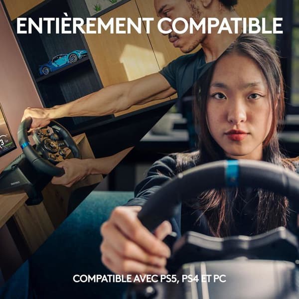 Racingspak - Logitech - G923 - USB - Kompatibel med Windows 10 - Xbox One