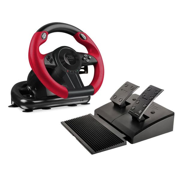 SPEEDLINK TRAILBLAZER Racing Wheel Black Wired ratt och pedaler Set för Sony PlayStation 3, Microsoft Xbox One, Sony...