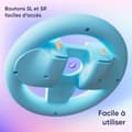 Miniatyrbild 5 av 6: Pack med 4 Racingsrat för Nintendo Switch 2 - Oniverse - Tillbehör för Mario Kart, Orange Blå Grön Lila Rattar