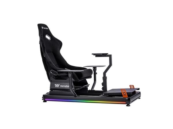 Thermaltake GSC-F50-CPASBB-01, Flight cockpit, Sort, Aluminium, 120 kg, 12°, 600 mm