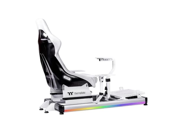 Thermaltake GSC-F50-CPASWH-01, Flight cockpit, Vit, Gjuten aluminium, 120 kg, 12°, 600 mm