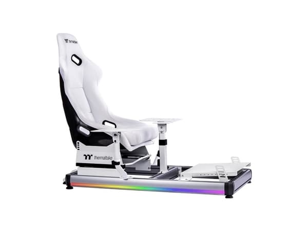 Thermaltake GSC-F50-CPASWH-01, Flight cockpit, Vit, Gjuten aluminium, 120 kg, 12°, 600 mm