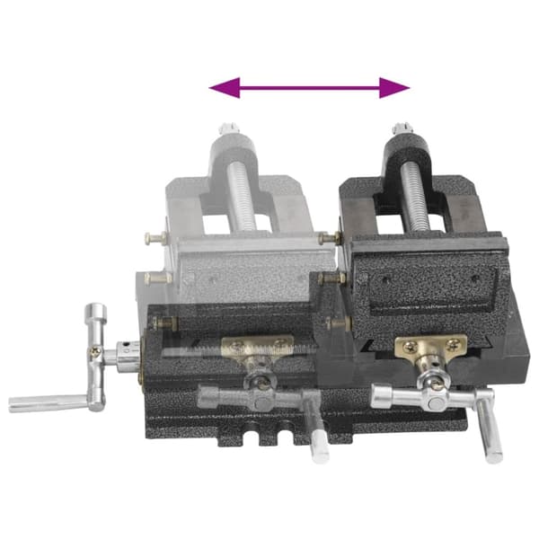 vidaXL Manuell borskrustikke tverr 78 mm