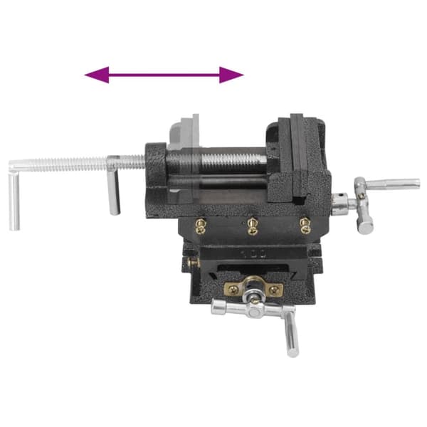 vidaXL Manuell borskrustikke tverr 78 mm