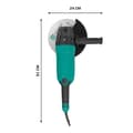 Miniatyrbild 5 av 7: VONROC Vinkelslipmaskin 2350W – 230mm – Med sidohandtag – 5800 varv/min – 3m gummikabel