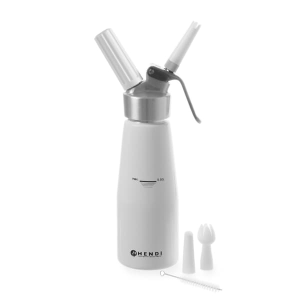 Kitchen Line vispgrädde sifon 0,5l + TILLBEHÖR - Hendi 588369