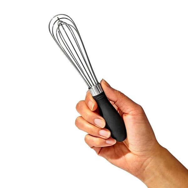 OXO-Visp 18cm med svart handtag, Bra grepp