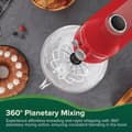 Miniatyrbild 6 av 6: Chefree M500 Professionell Köksmixer, 7L Rostfri Skålmixer, 10 Hastigheter, 3 Vispar, 1800W Effekt
