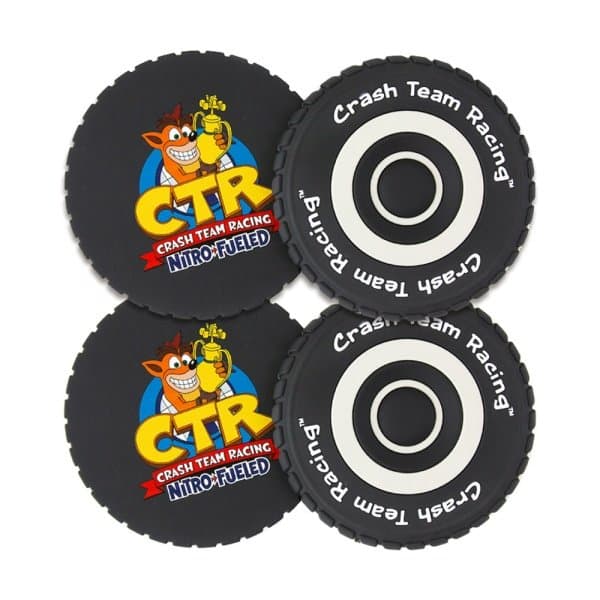 CRASH TEAM RACING TYRE COASTERS - Merchandise