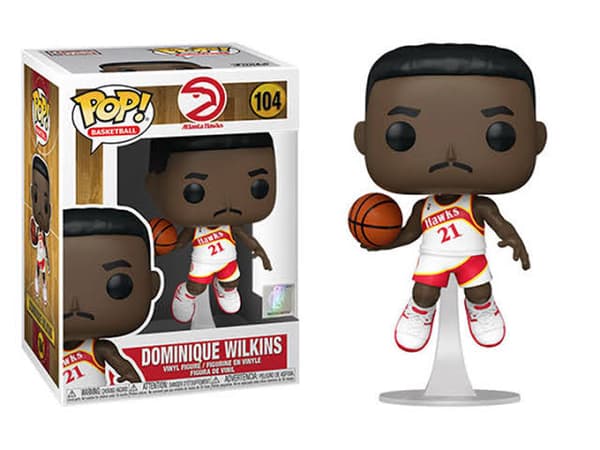Funko POP! NBA - Dominique Wilkins (Hawks Home) (Kantstött) - Merchandise