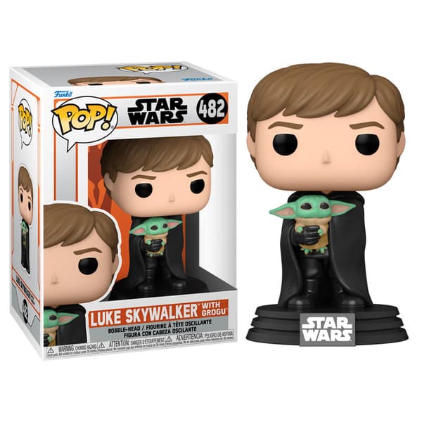 Funko POP! Star Wars - Luke Skywalker with Grogu (Kantstött) - Merchandise