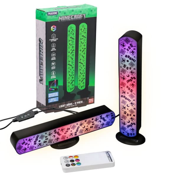 Minecraft Light Bar Set Of 2 With Remote - Merchandise