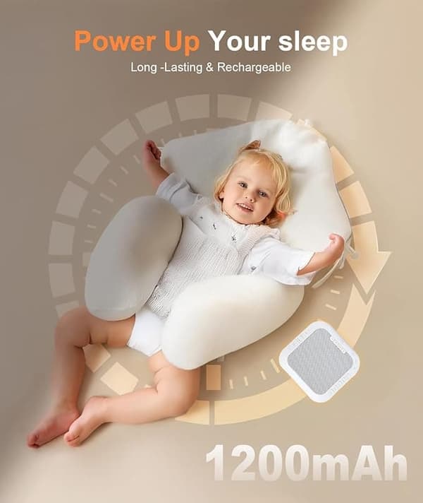 White Noise Machine, Sleep Aid med 28 Lyd og Blødt Natlys – Timer & Beroligende Lydmaskine til Søvn